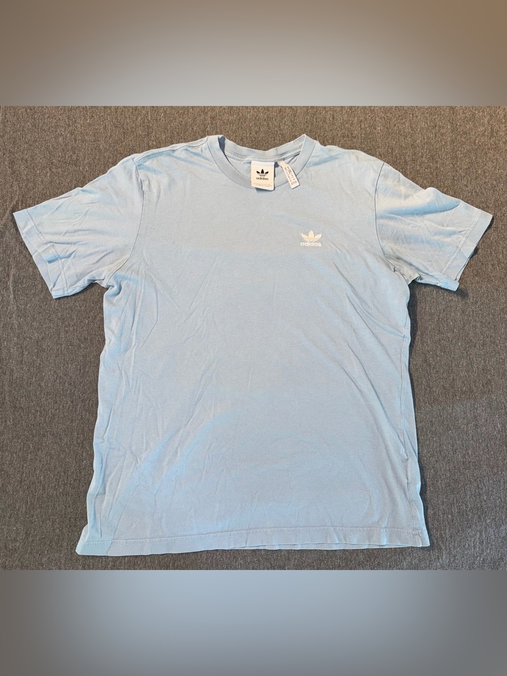 Adidas Men’s Light Blue Trefoil Crewneck Tee